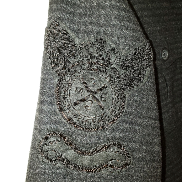 Marc Ecko - Peacoat Jacket Mens Wool Blend - Picture 4 of 9